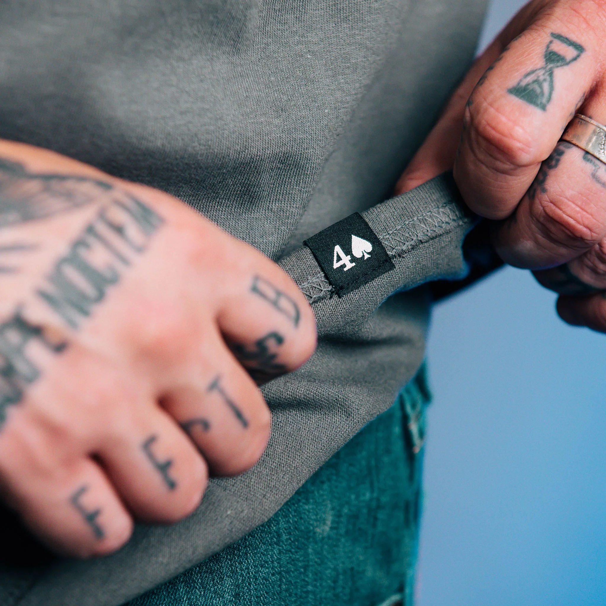 1ST Gray "CRDPRN" Long Sleeve Tee - Image 8